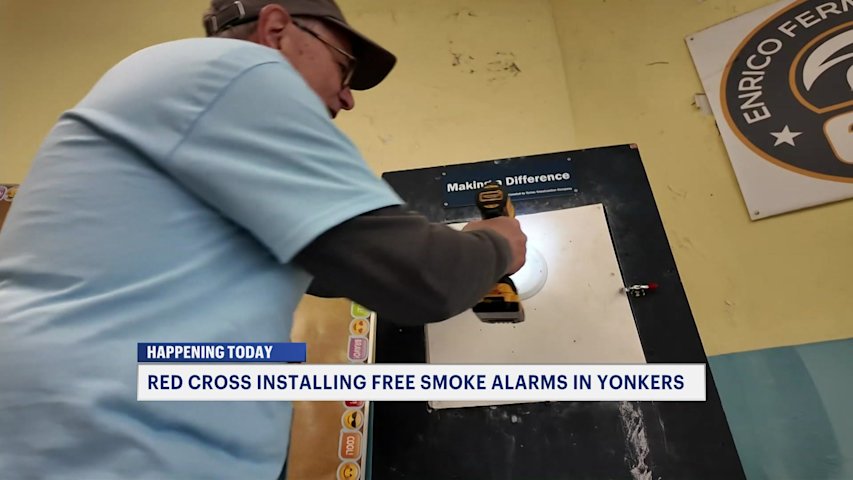 Video thumbnail for Red Cross installs free smoke alarms in Yonkers