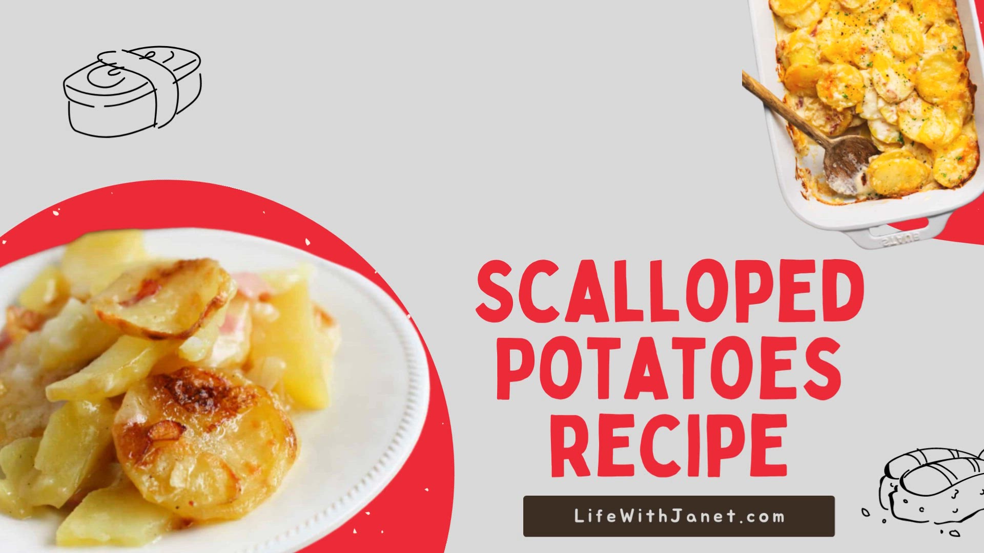 'Video thumbnail for Scalloped Potatoes Recipe - A Classic Side Dish Reimagined!'