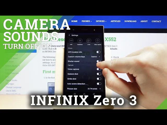 Video thumbnail for How to Turn Off Camera Shutter Sound in INFINIX Zero 3 – Switch Off Camera Sounds