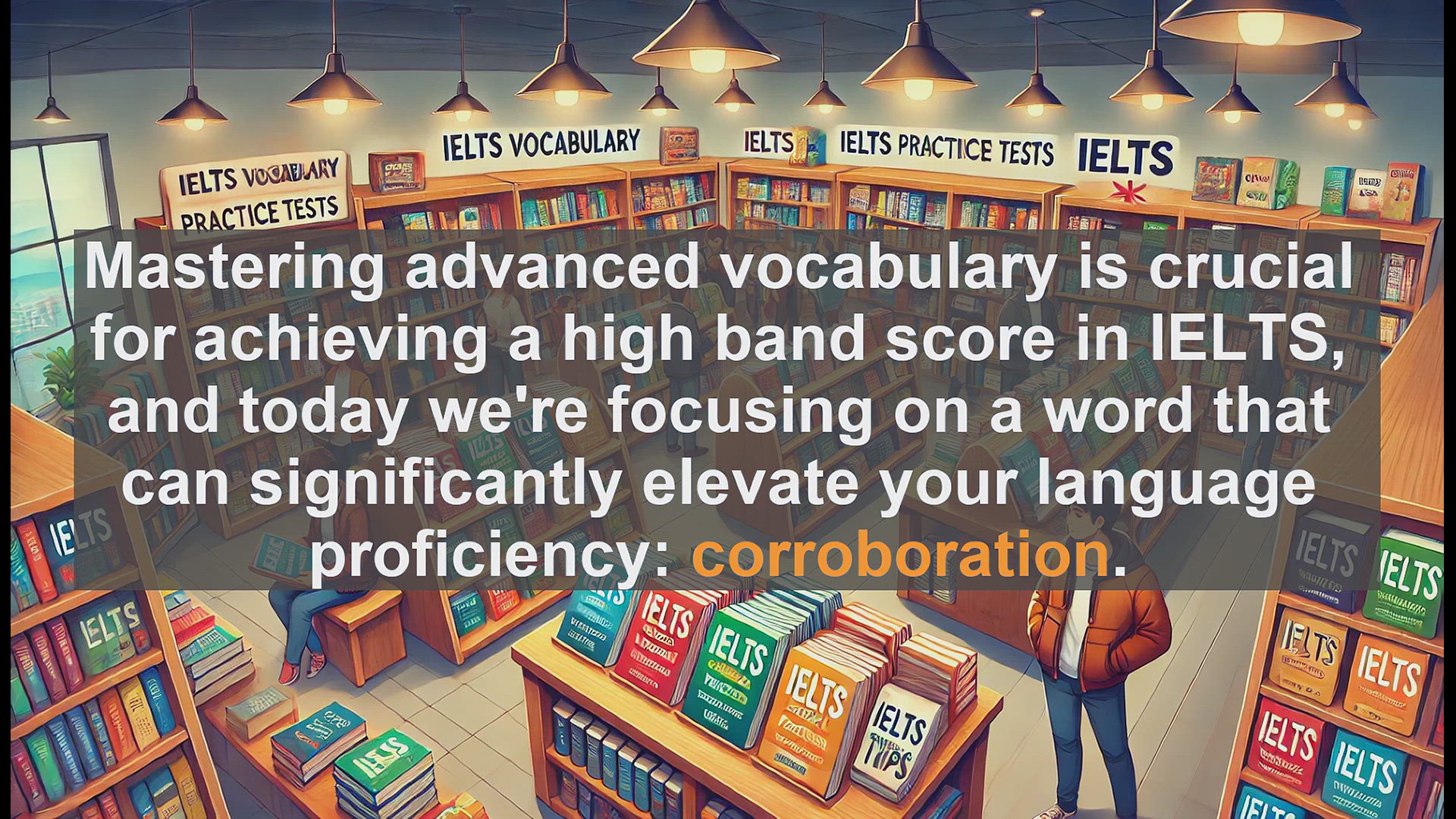 'Video thumbnail for 5000 Must Know IELTS 8.0 Vocabulary - Boost Your IELTS Score: Master the Word 'Corroboration''