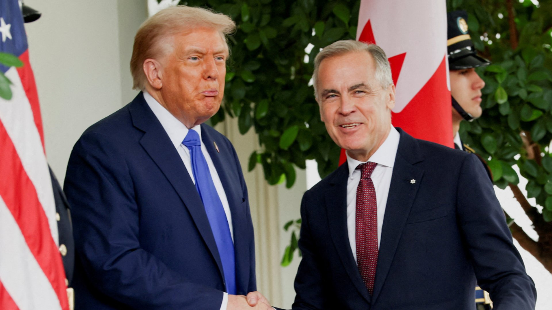 Video thumbnail for US-Canada tariff war escalates as Washington imposes 50% duties