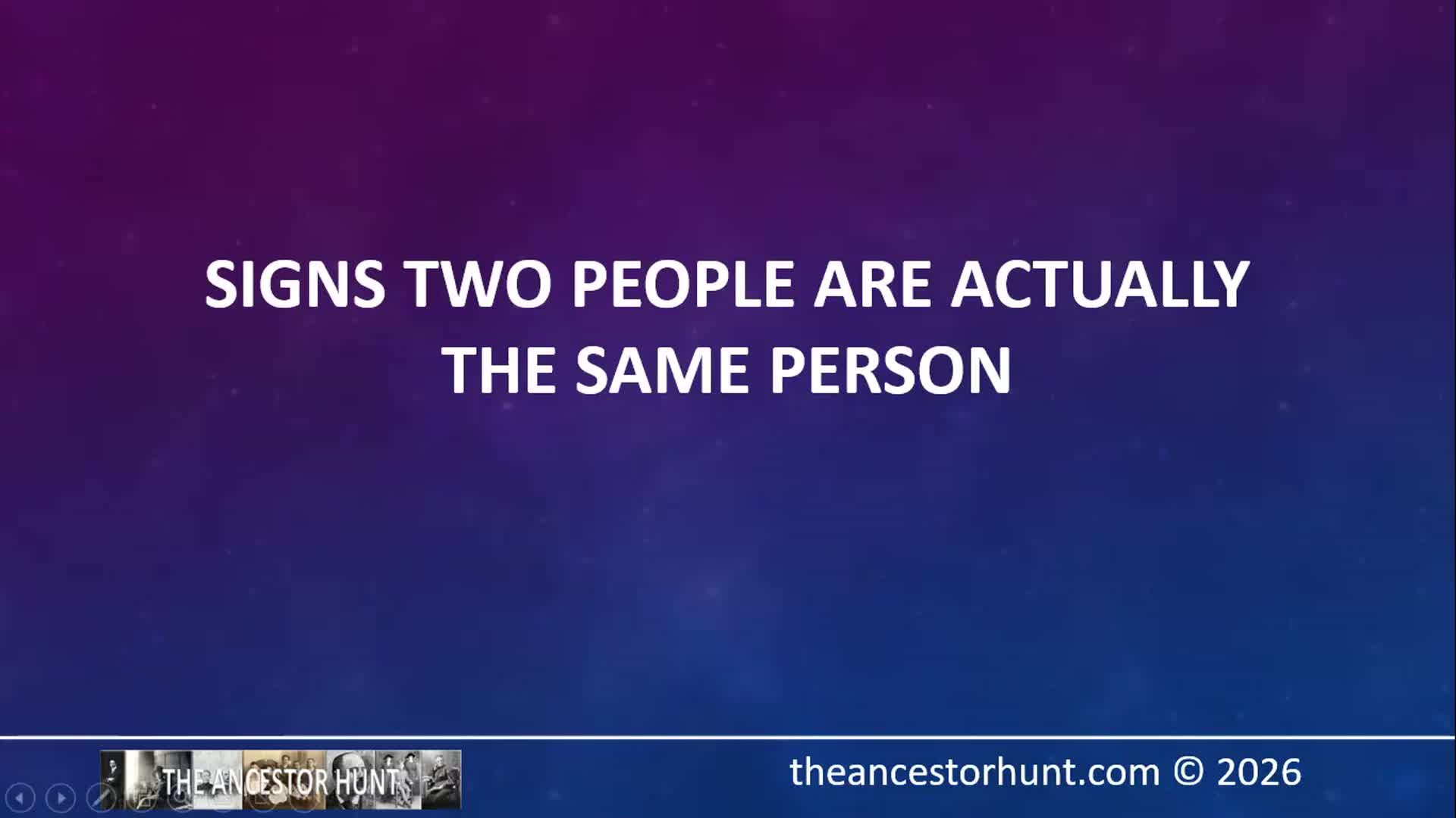 Video thumbnail for Signs Two People Are Actually the Same Person
