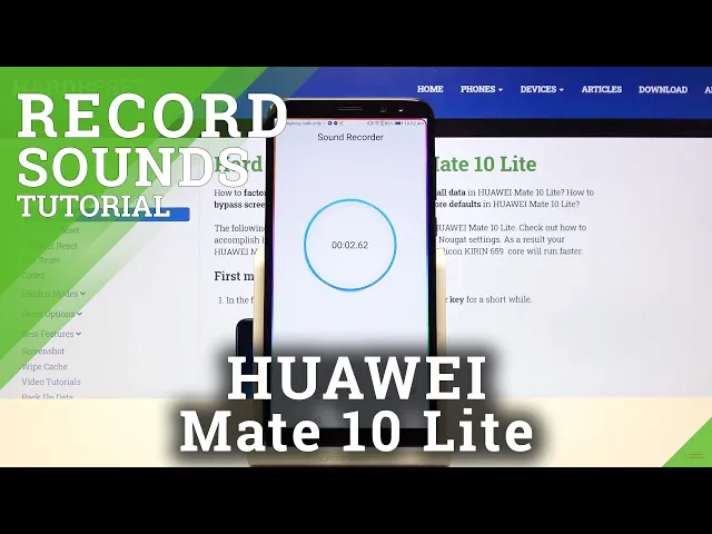 Video thumbnail for How to Activate Sound Recording – Record Voice on HUAWEI Mate 10 Lite
