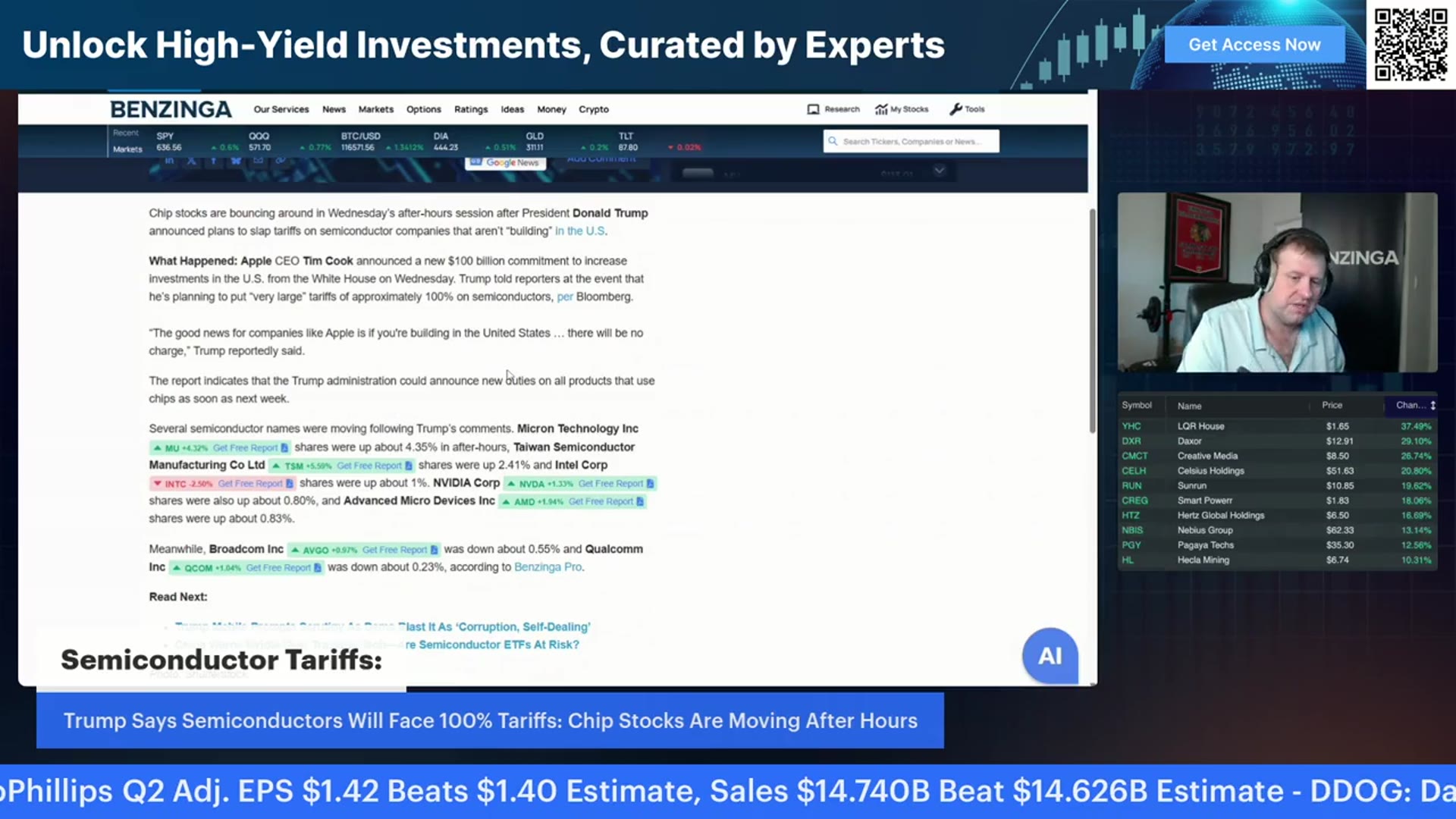 'Video thumbnail for 100% Tariffs On Chips And Semiconductors | Apple's $100 Billion Manufacturing Push'