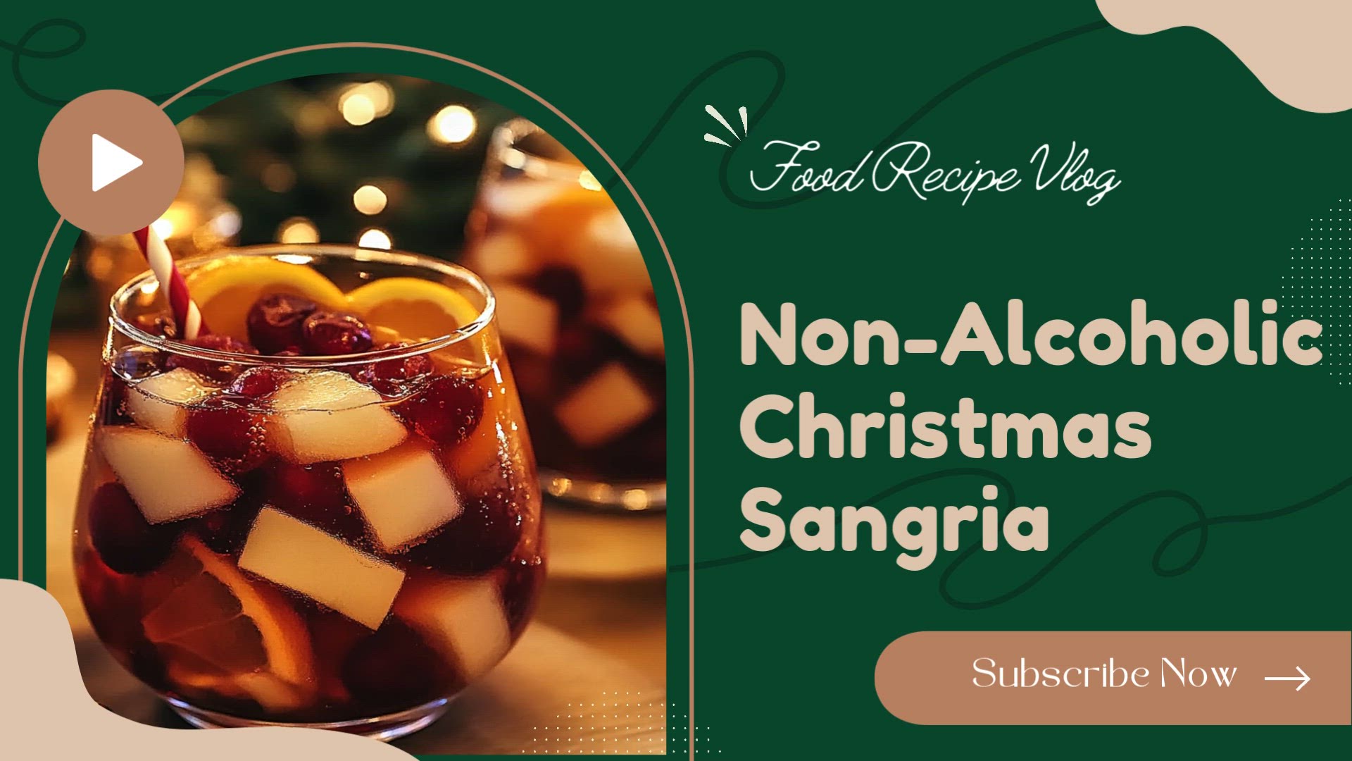 Video thumbnail for Non-Alcoholic Christmas Sangria
