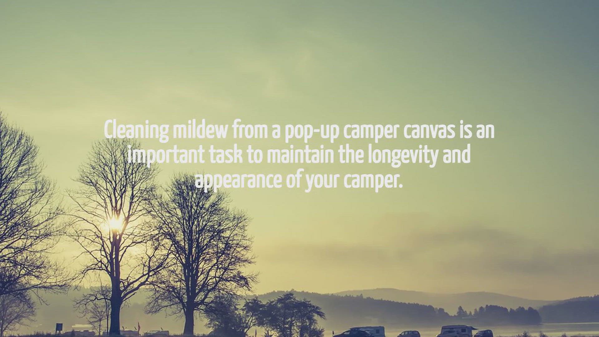 Video thumbnail for How To Clean Mildew From Pop Up Camper Canvas