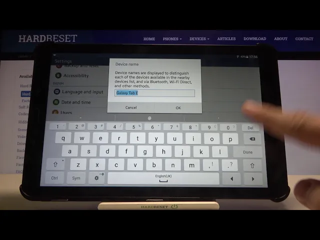 Video thumbnail for How to Change Device Name on Samsung Galaxy Tab E - Rename Samsung Tablet