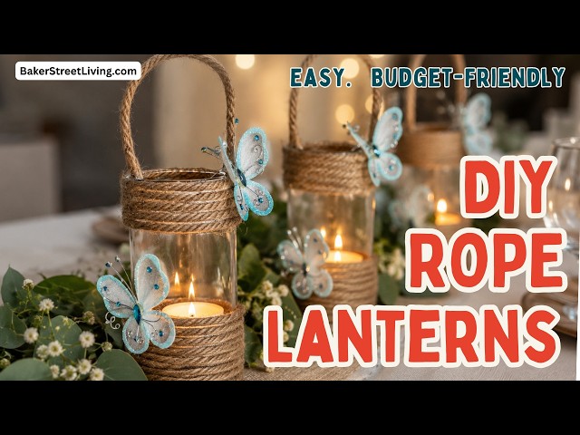 Video thumbnail for Easy to Make Rope Lantern (DIY Upcycled Jar)