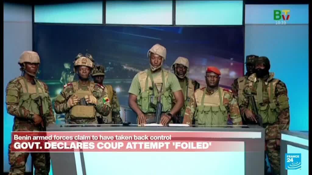 Video thumbnail for Benin: Government says fourteen people arrested over coup attempt