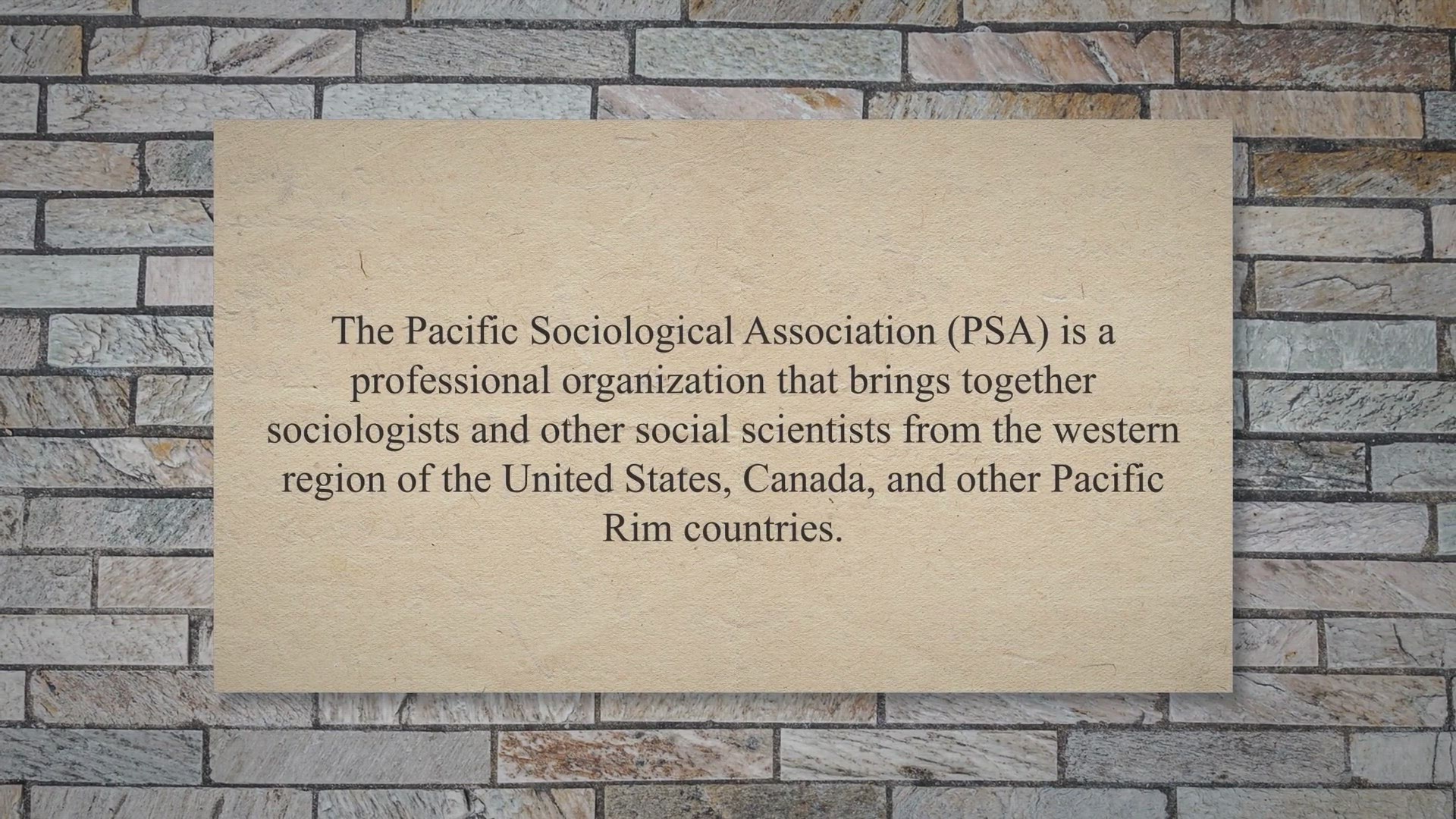 'Video thumbnail for The Pacific Sociological Association: A Comprehensive Guide to History, Membership, and Key Events'