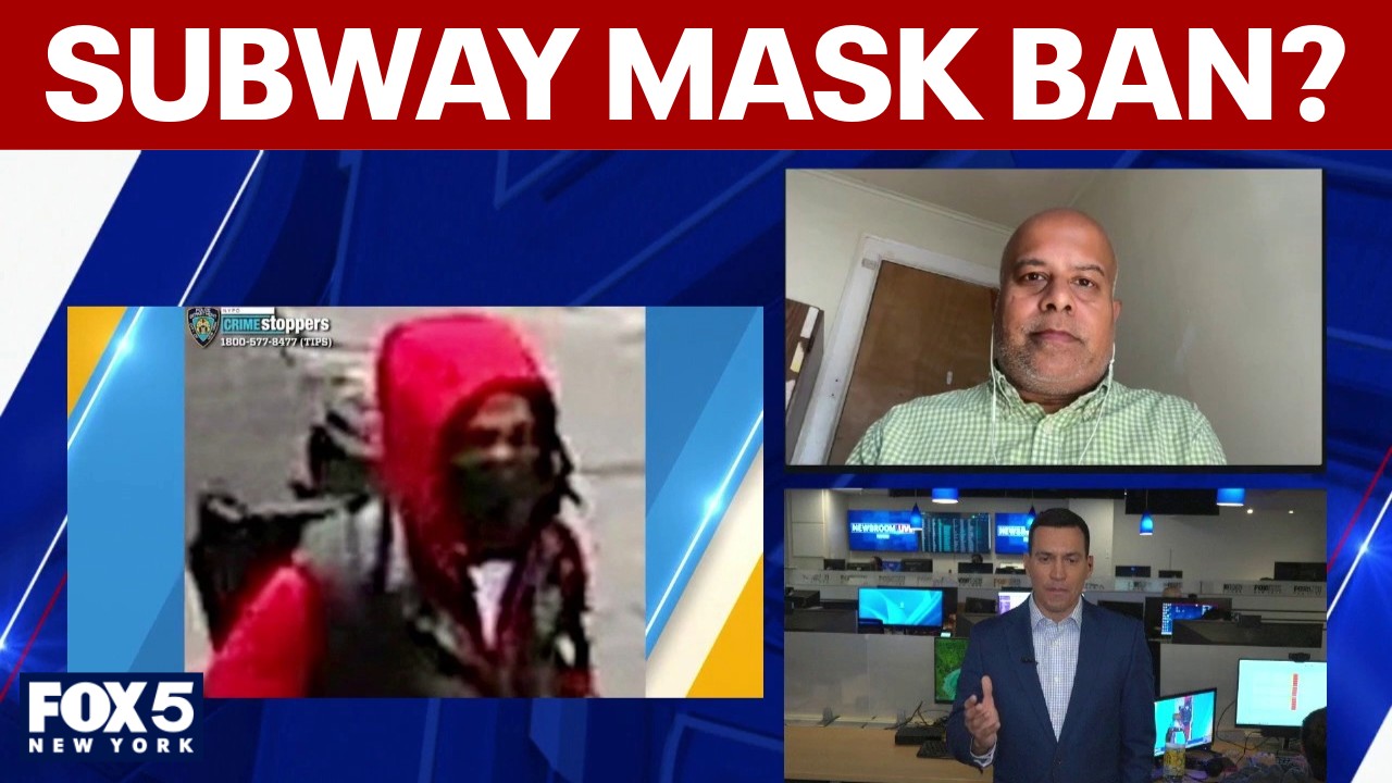 Video thumbnail for NYC subway shooting prompts calls to ban face masks in transit system