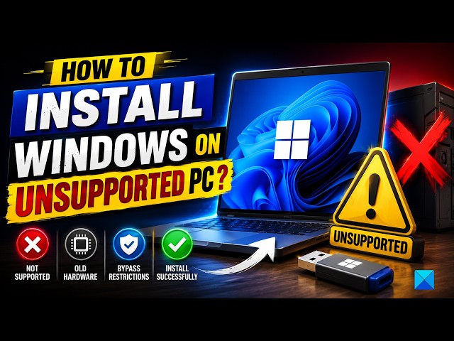 Video thumbnail for How to Install Windows 11 on unsupported PC without TPM