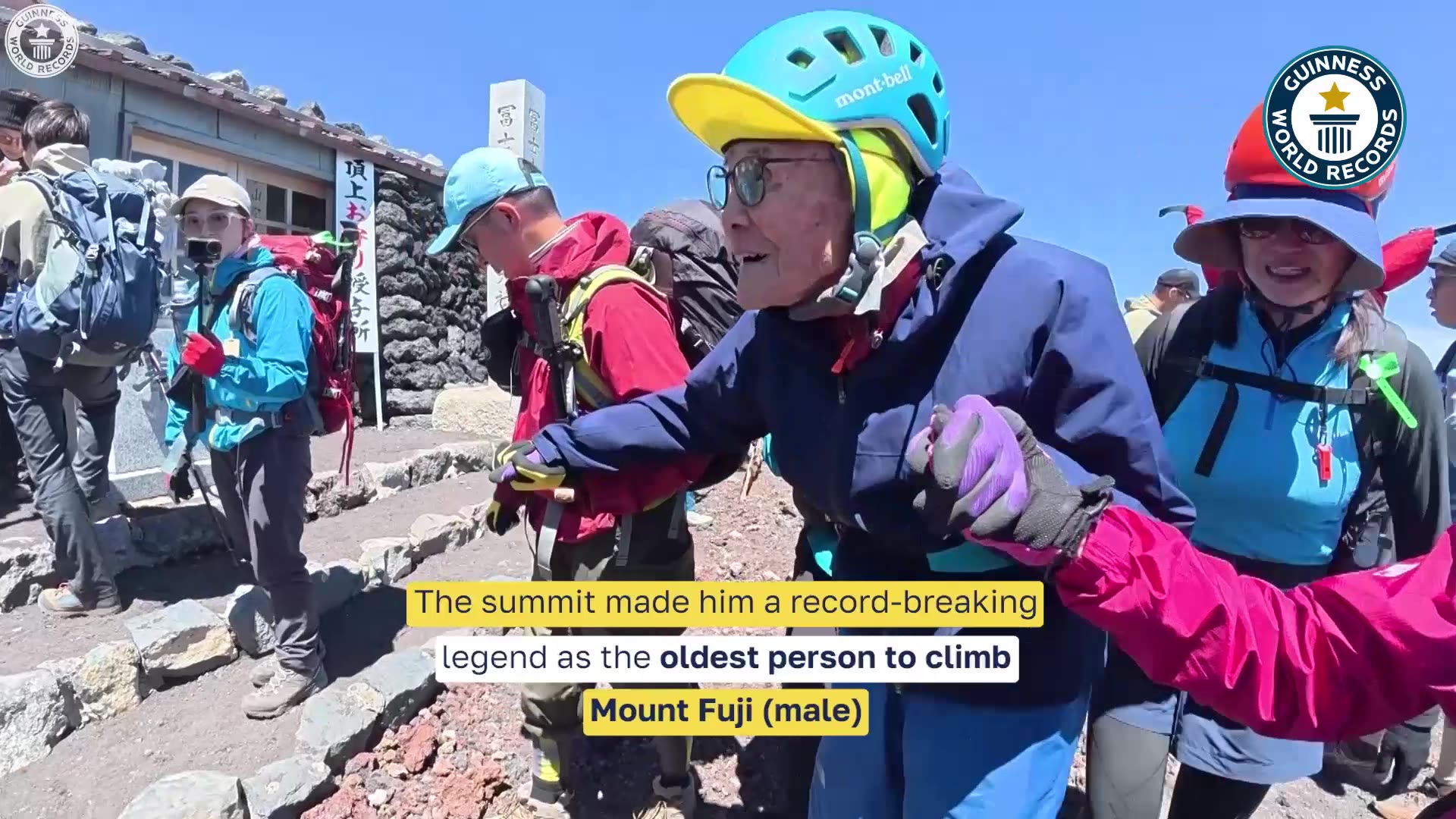 'Video thumbnail for Oldest person to climb Mount Fuji - Kokichi Akuzawa aged 102 years and 51 days old'