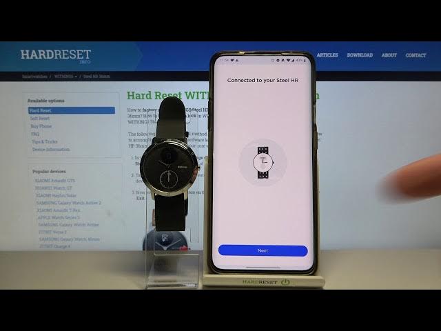 Video thumbnail for How to Pair WITHINGS Steel HR with Phone – Get Bluetooth Connected