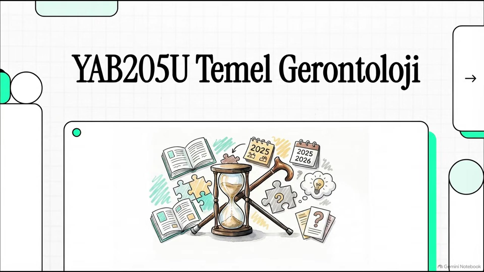 Video thumbnail for YAB205U Temel Gerontoloji 2025-2026 Vize Soruları