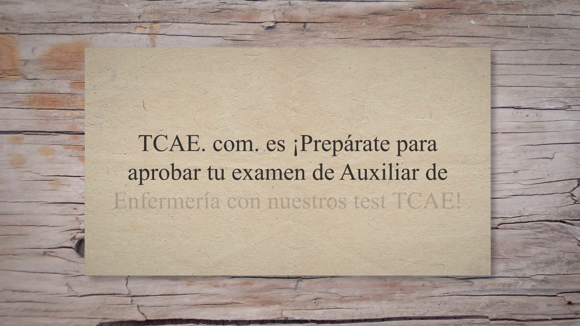 Video thumbnail for Test TCAE