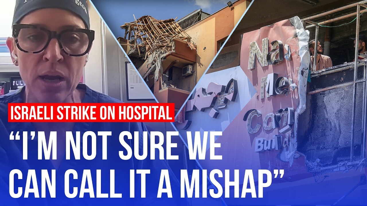 'Video thumbnail for 'Difficult to believe it was an accident' Gaza surgeon on hospital strike | LBC'