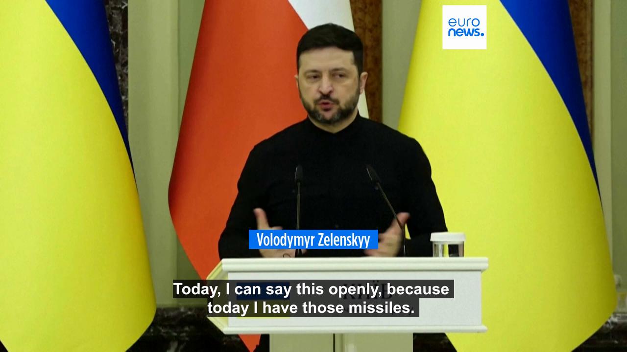 Video thumbnail for Some Western-supplied air defence systems in Ukraine out of ammo at critical time, Zelenskyy says
