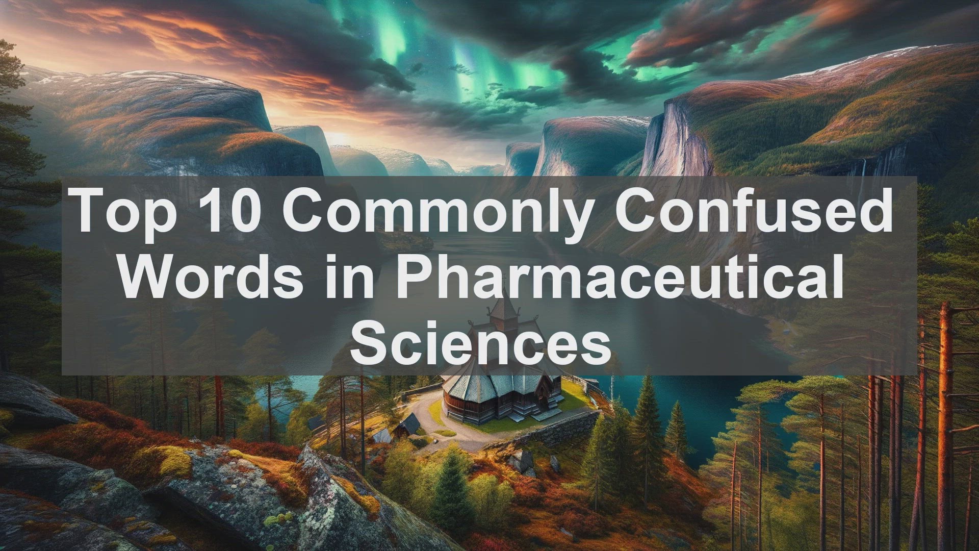 'Video thumbnail for Top 10 Commonly Confused Words in Pharmaceutical Sciences'