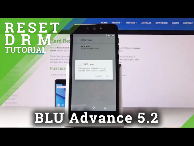 Video thumbnail for How to Reset DRM BLU Advance 5.2 – Erase Credentials
