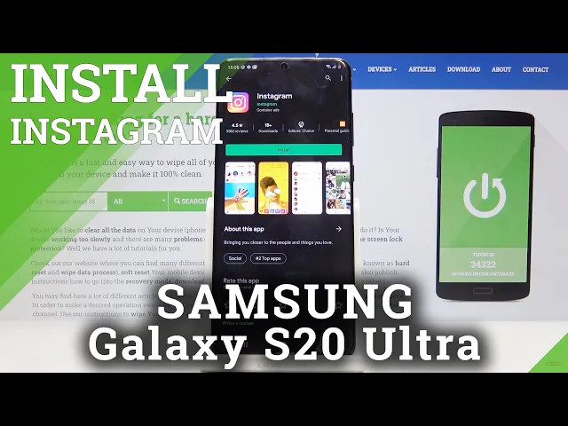 Video thumbnail for How to Download and Install Instagram in SAMSUNG Galaxy S20 Ultra– Install Instagram