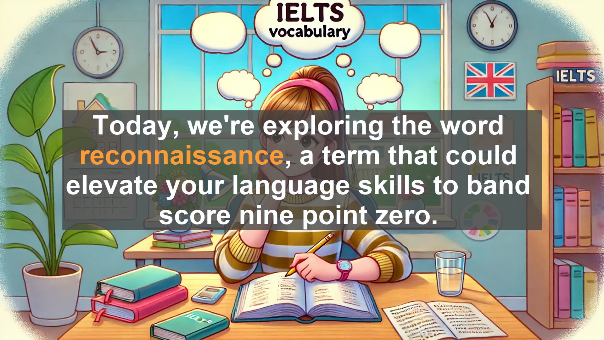 'Video thumbnail for 2000 Must Know IELTS 9.0 Vocabulary - Mastering 'Reconnaissance': Boost Your IELTS Vocabulary'