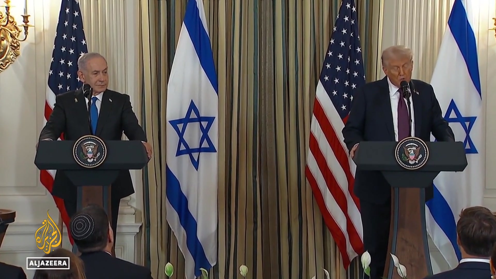 'Video thumbnail for Gaza ceasefire proposal: Trump orders Israel to stop bombing the strip'