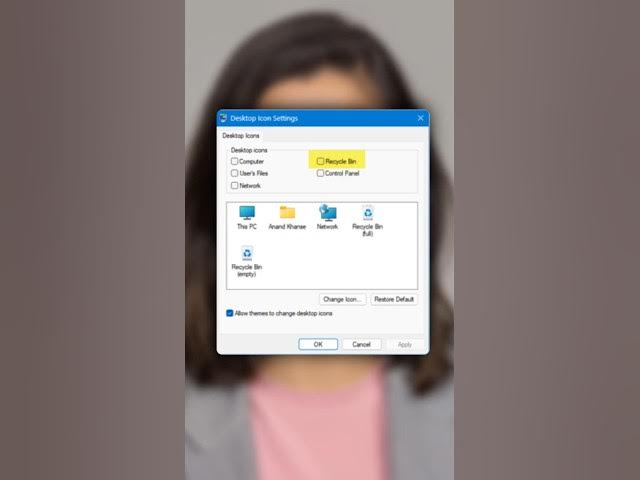 Video thumbnail for How to remove Recycle Bin from Desktop in Windows 11