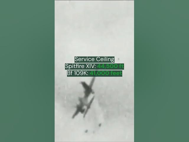 Video thumbnail for World War II matchup - Spitfire XIV vs Messerschmitt Bf 109 #worldwar2 #worldwarii #militaryaircraft