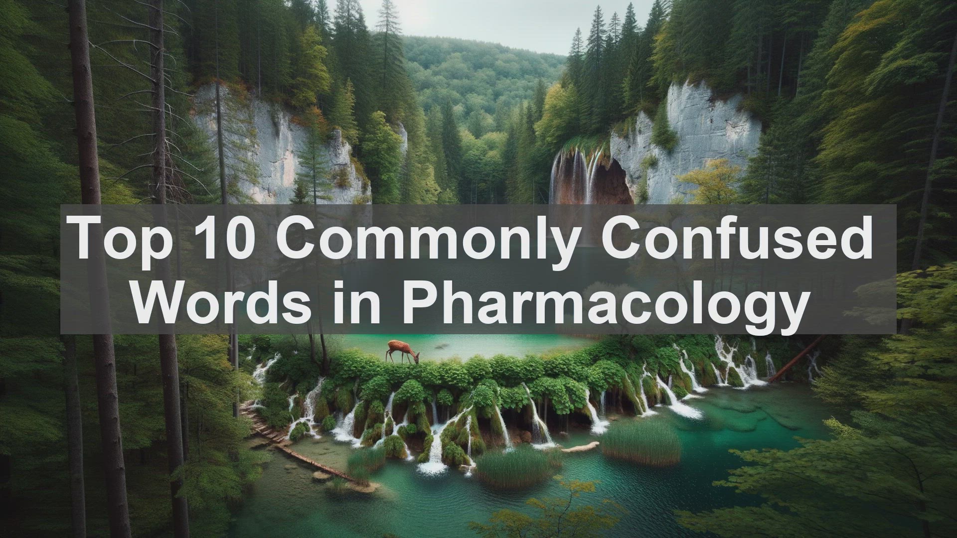'Video thumbnail for Top 10 Commonly Confused Words in Pharmacology'