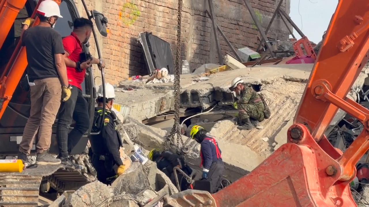 Video thumbnail for Colombia: Hopes of finding survivors fade nearly one week after deadly earthquake.