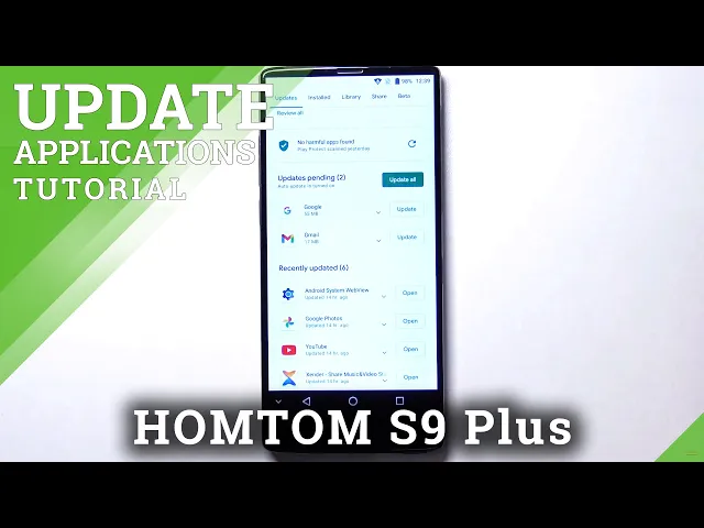 Video thumbnail for How to Check for Apps Updates in HOMTOM S9 Plus – Update App Version