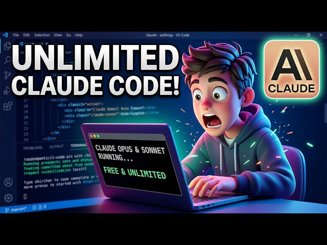 Video thumbnail for This Hidden FREE & UNLIMITED Claude Opus & Sonnet Website is INSANE  Claude Code 100% LIFETIME FREE