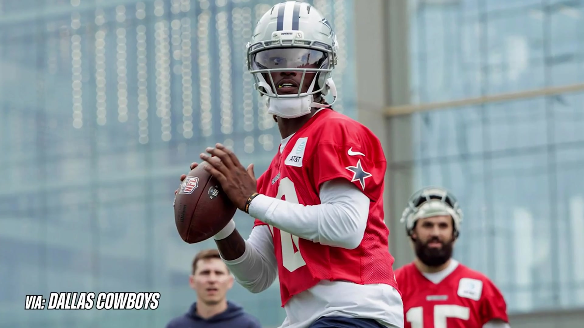 'Video thumbnail for Former Vols QB Joe Milton is already turning heads in Dallas'