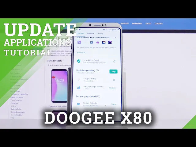 Video thumbnail for How to Update Apps on DOOGEE X80 – Download New App Version