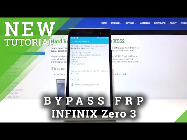 Video thumbnail for How to Bypass FRP in INFINIX Zero 3 – Remove Google Verification