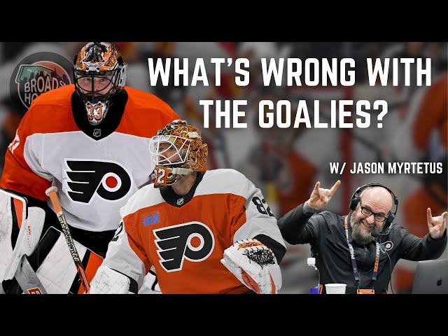 Video thumbnail for Breaking down the Flyers' goaltending with Jason Myrtetus