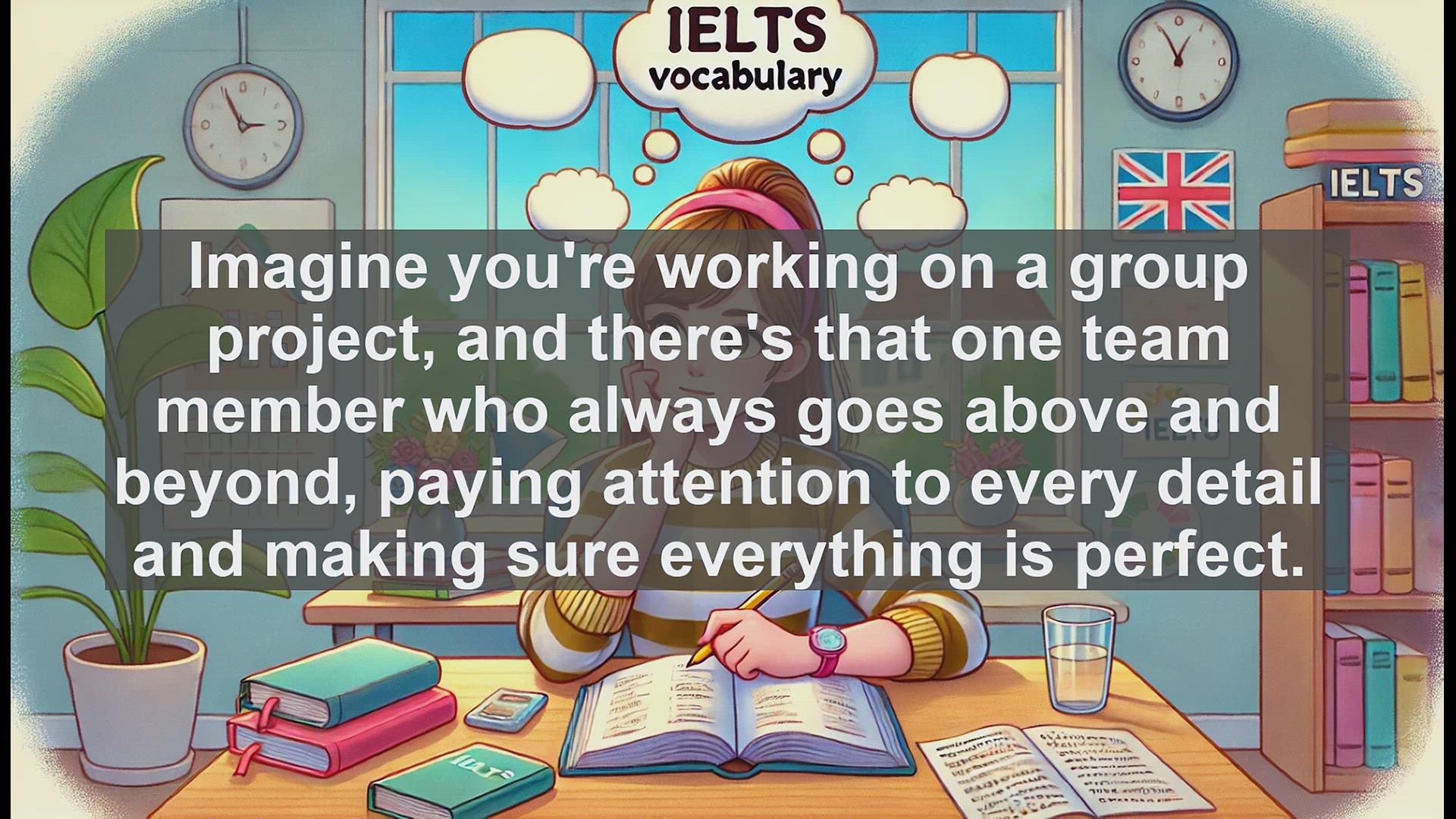 'Video thumbnail for 2500 Must Know IELTS 6.5 Vocabulary - Conscientious: The Key to Excellence in Work and Study'