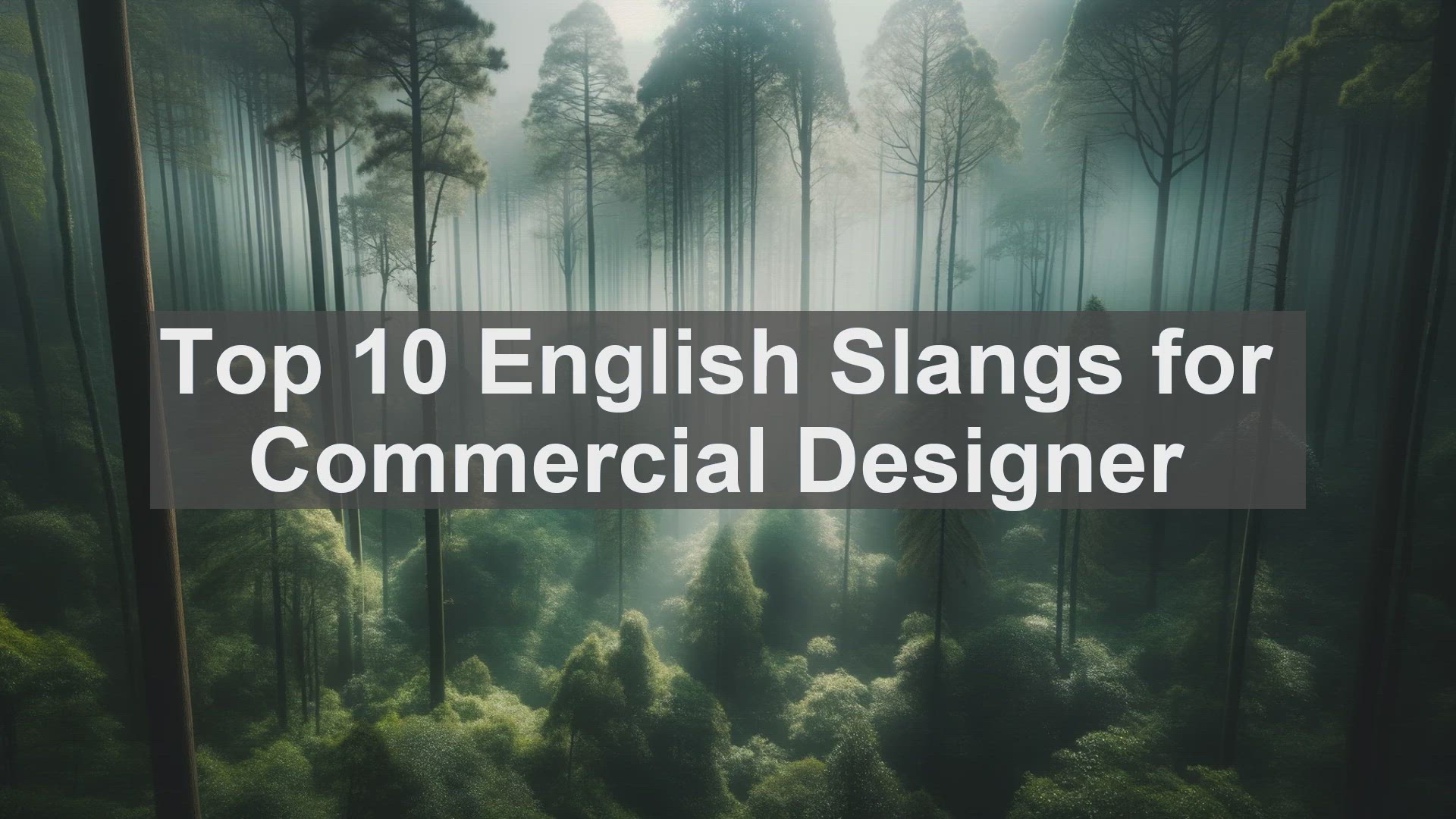 'Video thumbnail for Top 10 English Slangs for Commercial Designer'