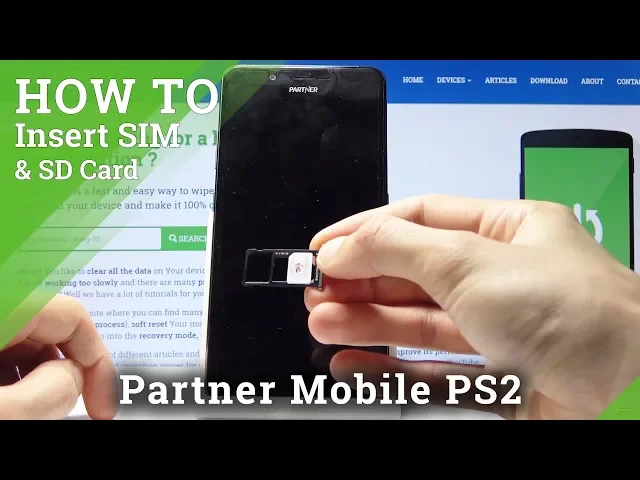 Video thumbnail for How to Insert SIM & SD Card in PARTNER PS2 - SIM & SD Card Installation