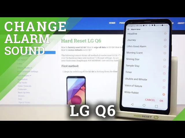 Video thumbnail for LG Q6 - Alarm Tones Presentation