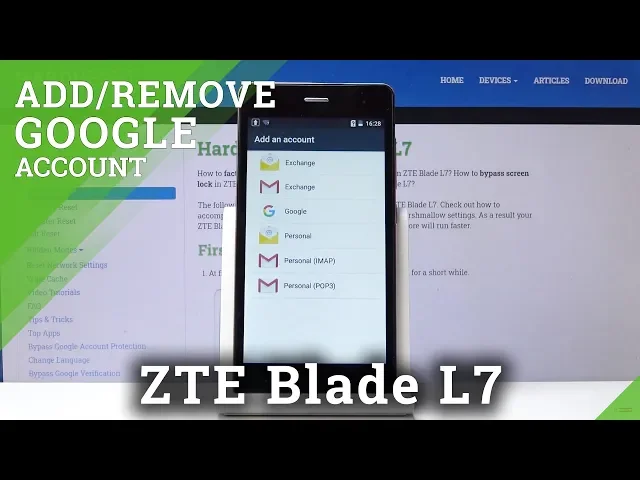 Video thumbnail for How to Create & Erase Google User in ZTE Blade L7 – Add & Remove Google Account