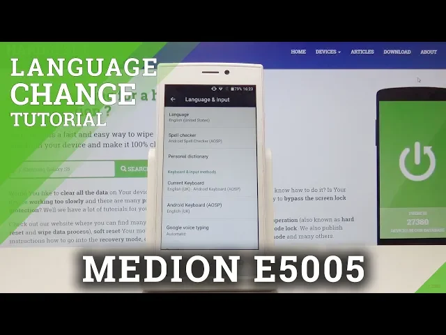 Video thumbnail for How to Change Language in MEDION E5005 - Language List