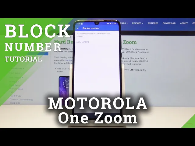 Video thumbnail for How to Block Number in Motorola One Zoom – Create Block List