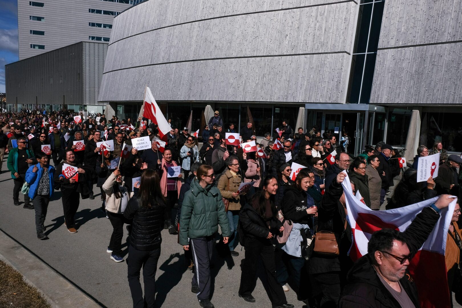 Video thumbnail for Greenlanders protest opening of new US consulate in Nuuk