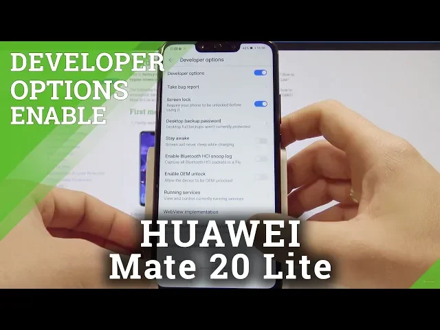 Video thumbnail for How to Enable Developer Options on HUAWEI Mate 20 Lite - OEM Unlocking & USB Debugging