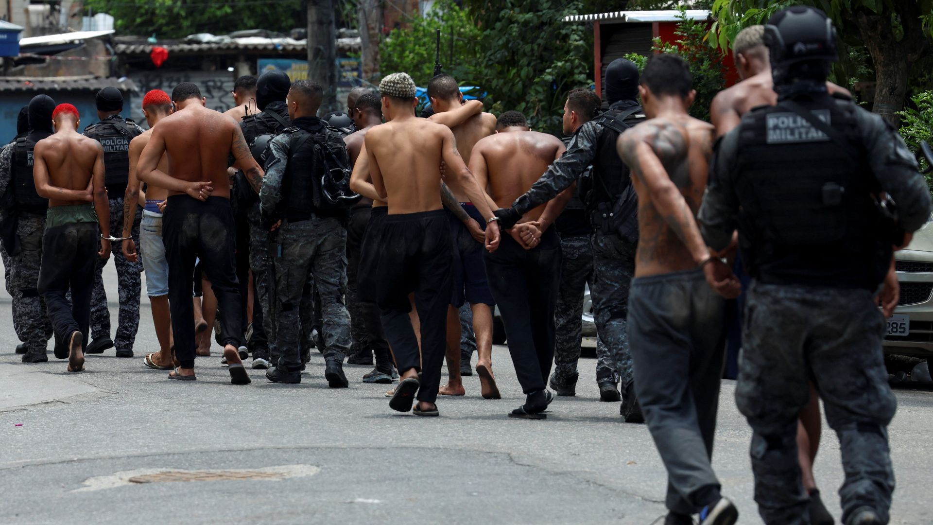 'Video thumbnail for Police operation in Brazil's Rio de Janeiro favelas leaves at least 60 people dead'