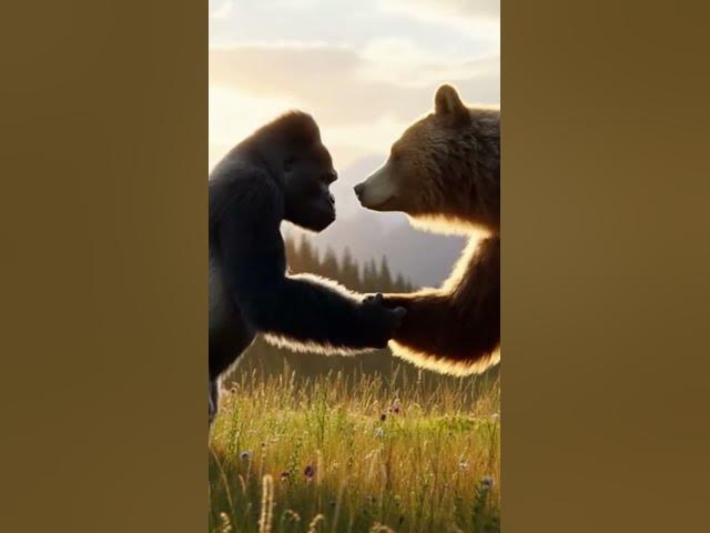 Video thumbnail for Mr. Heckler's Pets: Gorilla v Bear Ends in the Most Unexpected Way #motivation #friendship #powerful