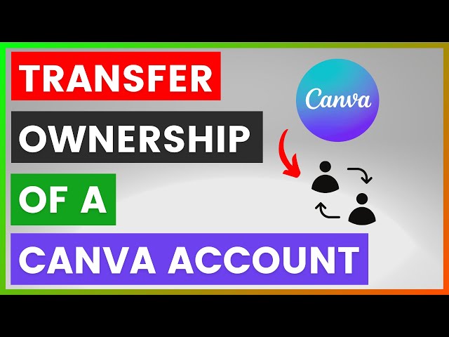 Video thumbnail for How To Transfer Ownership Of A Canva Account? [in 2025]