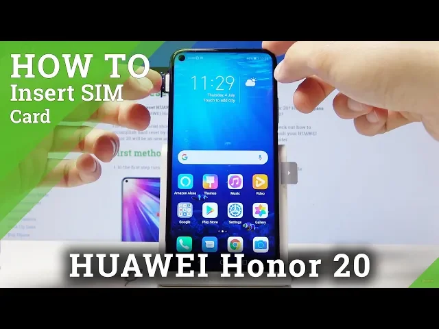 Video thumbnail for How to Insert Nano SIM in Honor 20 - SIM Installation